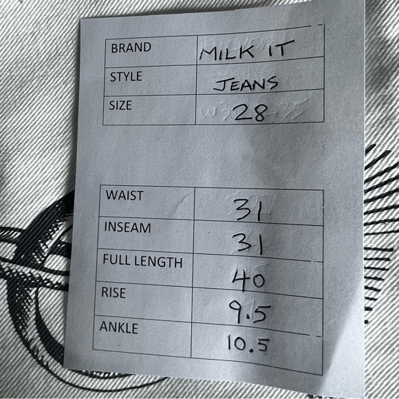 NWT Milk it Jean Wide Leg Size 28  (W 31 L 31) - Picture 13 of 13
